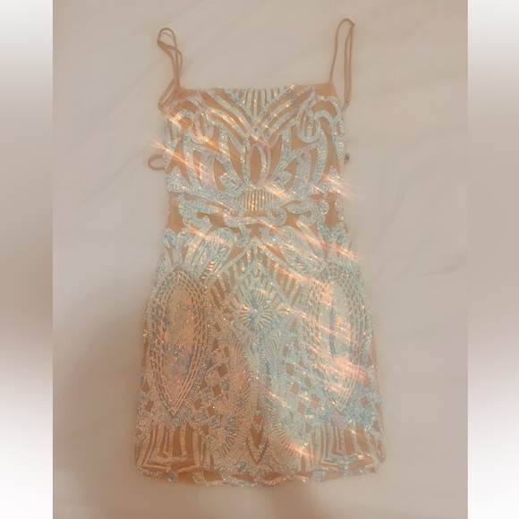 LUCY IN THE SKY SPARKLY HOCO DRESS - Picture 2 of 3